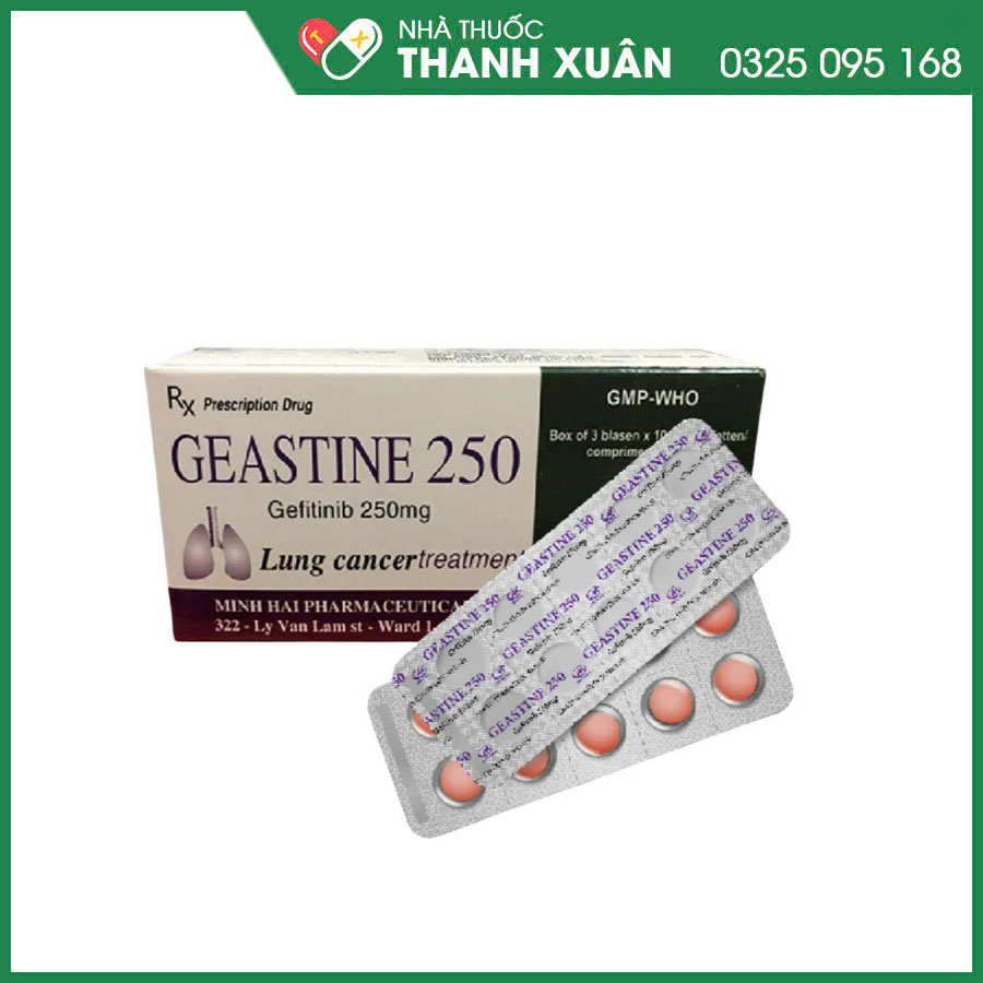 Geastine-250mg thuốc điều trị ung thư phổi hoặc ung thư phổi loại không phải tế bào nhỏ